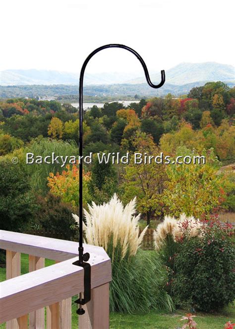 deck bird feeding poles